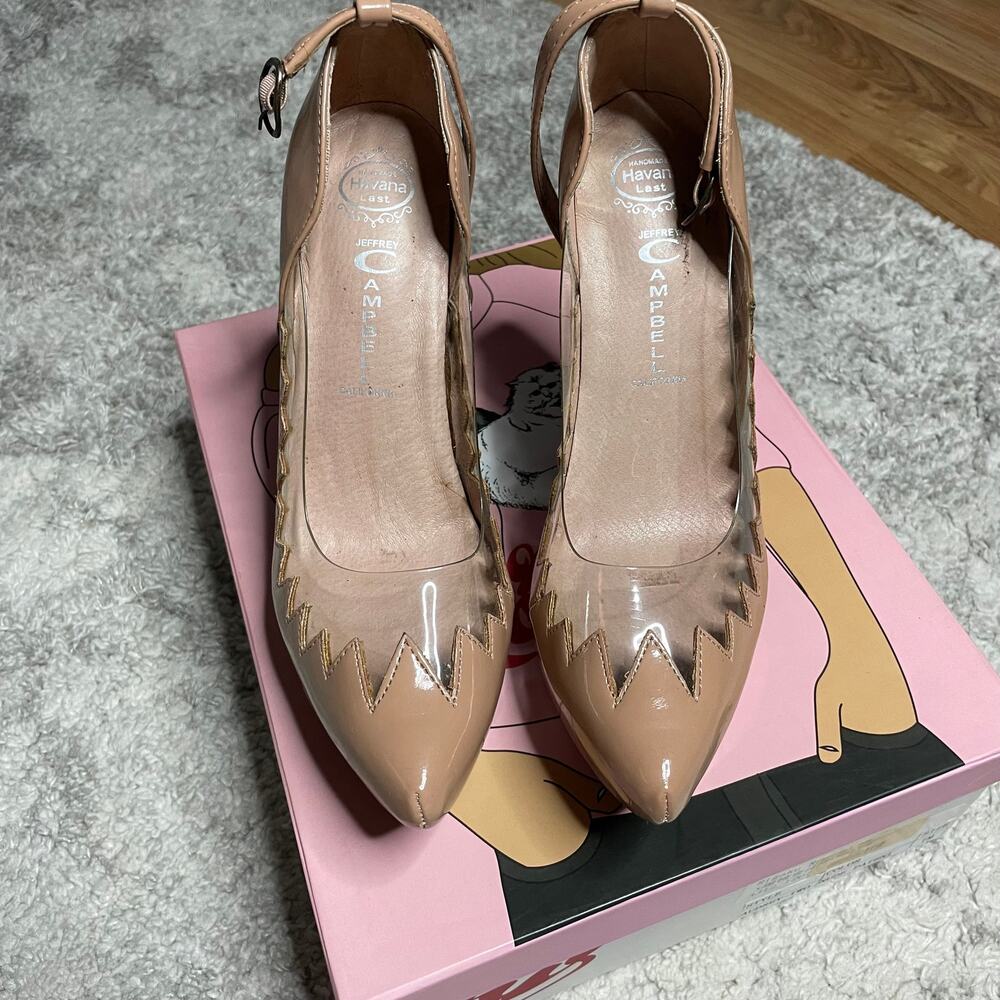 Jeffrey Campbell Audrey Two Platform Wedge Heels Size 7 - Picture 4 of 10